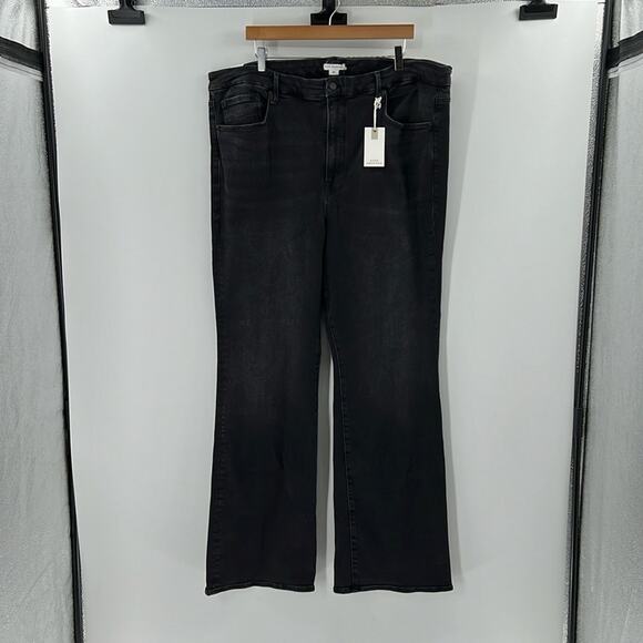 Good American Women's Good Classic Boot Jeans - Black162 - 24 Plus - NWT - Picture 1 of 7